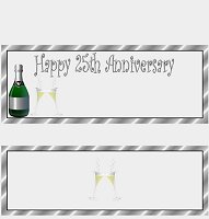 <h3>25th Anniversary Candy Wrapper </h3>