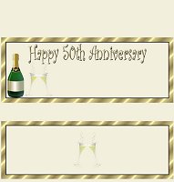 <h3>50th Anniversary Candy Wrapper </h3>