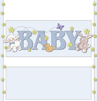 <h3>Baby Animals (boy) Candy Wrapper </h3>