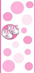 <h3>Pink Satin Booties Mini Wrapper </h3>