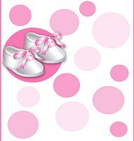 <h3>Pink Satin Booties Candy Wrapper </h3>