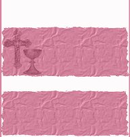 <h3>Holy Communion – pink Candy Wrapper </h3>