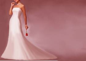 <h3>Gown (blushing) Invitation </h3>