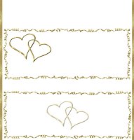 <h3>Gold Hearts Candy Wrapper </h3>