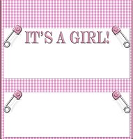 <h3>It’s A Girl! Candy Wrapper </h3>