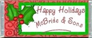 <h3>Deck The Halls Sample Candy Wrapper</h3>