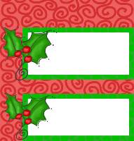 <h3>Deck The Halls Candy Wrapper </h3>