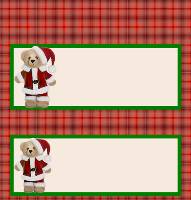 <h3>Santa Teddy Candy Wrapper </h3>