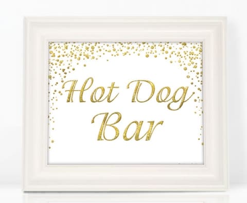 Hot Dog Bar Signage